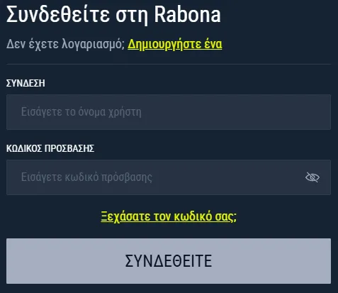 Rabona Casino Login